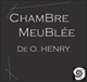 Chambre meuble audio book by O. Henry