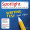 Spotlight Audio - Writing test and tips. 2/2014. Englisch lernen Audio - Tipps fr den IELTS-Test, schriftlicher Teil audio book by div.