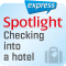 Spotlight express - Reisen. Wortschatz-Training Englisch - Einchecken in einem Hotel audio book by div.