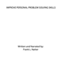 Improve Personal Problem Solving Skills (Unabridged) audio book by Frank Natter