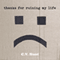 Thanks for Ruining My Life (Unabridged) audio book by C. V. Hunt