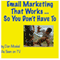 Email Marketing that Works...So You Don't Have To (Unabridged) audio book by Dan Moskel