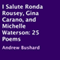 I Salute Ronda Rousey, Gina Carano, and Michelle Waterson: 25 Poems (Unabridged) audio book by Andrew Bushard