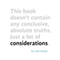 Considerations (Unabridged) audio book by Colin Wright
