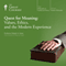Quest for Meaning: Values, Ethics, and the Modern Experience audio book by The Great Courses