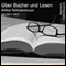 ber Lesen und Bcher audio book by Arthur Schopenhauer