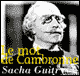 Le mot de Cambronne audio book by Sacha Guitry