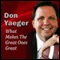 What Makes the Great Ones Great audio book by Don Yaeger